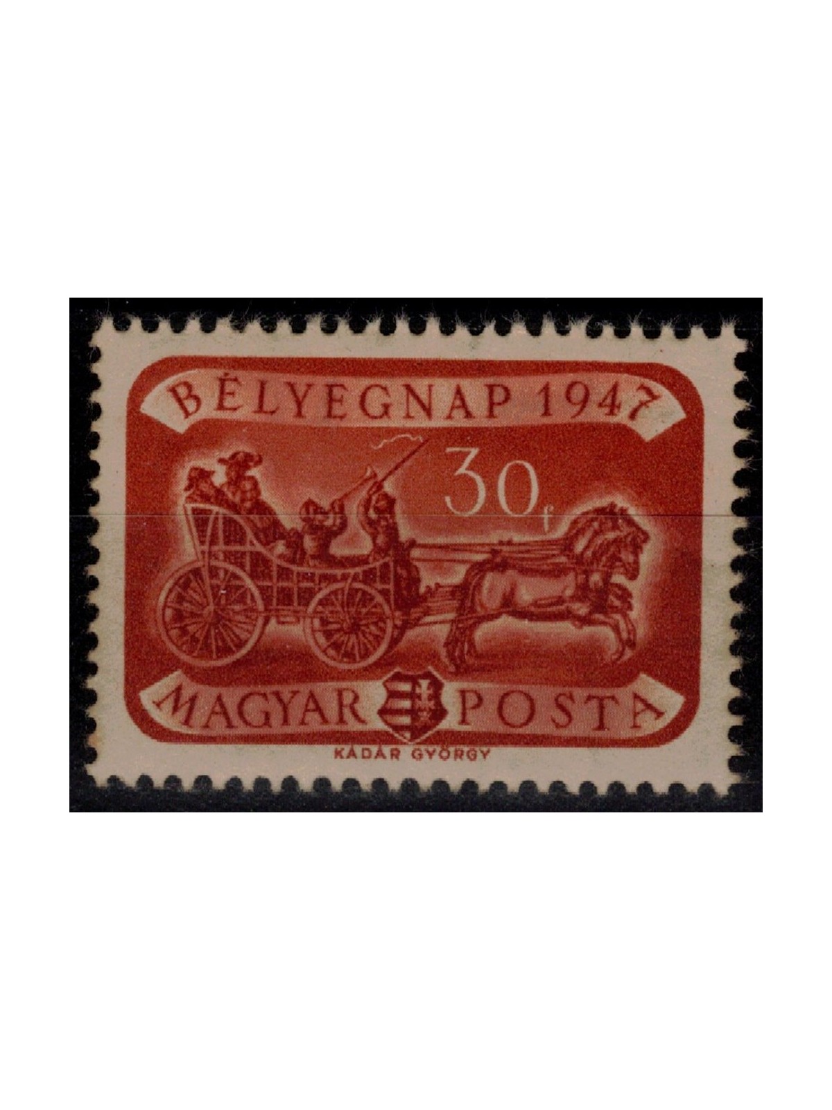 UNGHERIA 1947 Giornata del francobollo MNH**