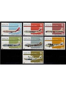 MALTA 1984 Airmail 7v MNH**
