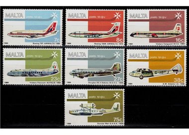 MALTA 1984 Airmail 7v MNH**