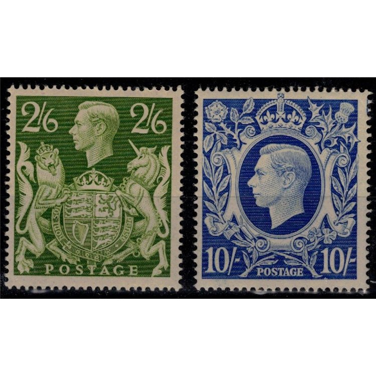 GREAT BRITAIN 1942 King George V 2v MNH**