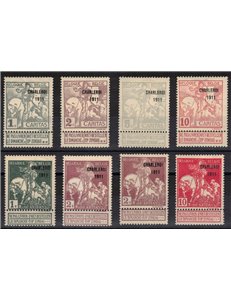 BELGIUM 1911 Charleroi Exhibition 8v MH*
