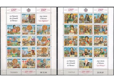 MONACO 1997 Grimaldi Dynasty 26v MNH**