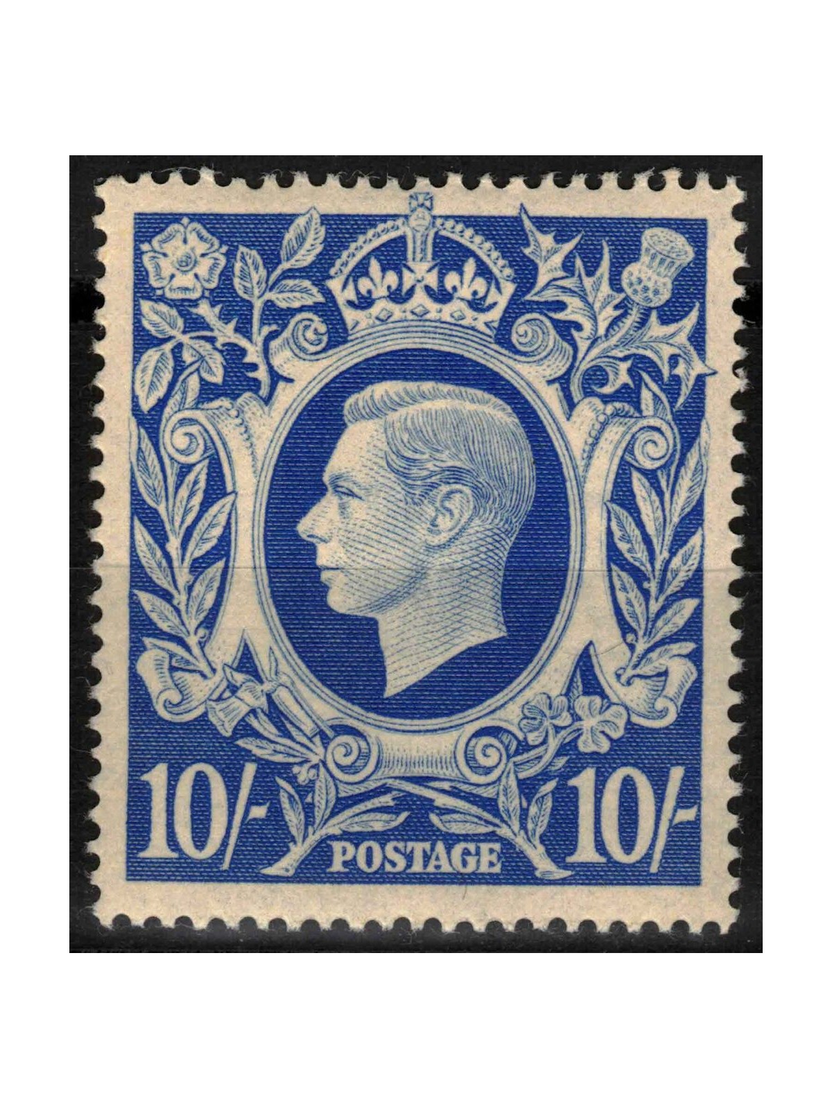 GRAN BRETAGNA 1942 Re Giorgio V (10s azzurro) MNH**