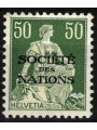 SVIZZERA 1922 Servizio (SOCIÉTÉ DES NATIONS) 50c verde MH*