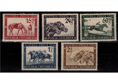 AUSTRIA 1946 Gran premio ippico 5v MH*