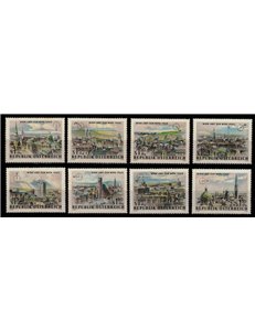 AUSTRIA 1964 Esposizione filatelica (WIPA) 8v MNH**
