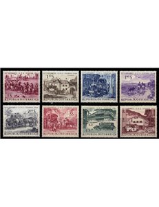 AUSTRIA 1964 Congresso UPU 8v MNH**