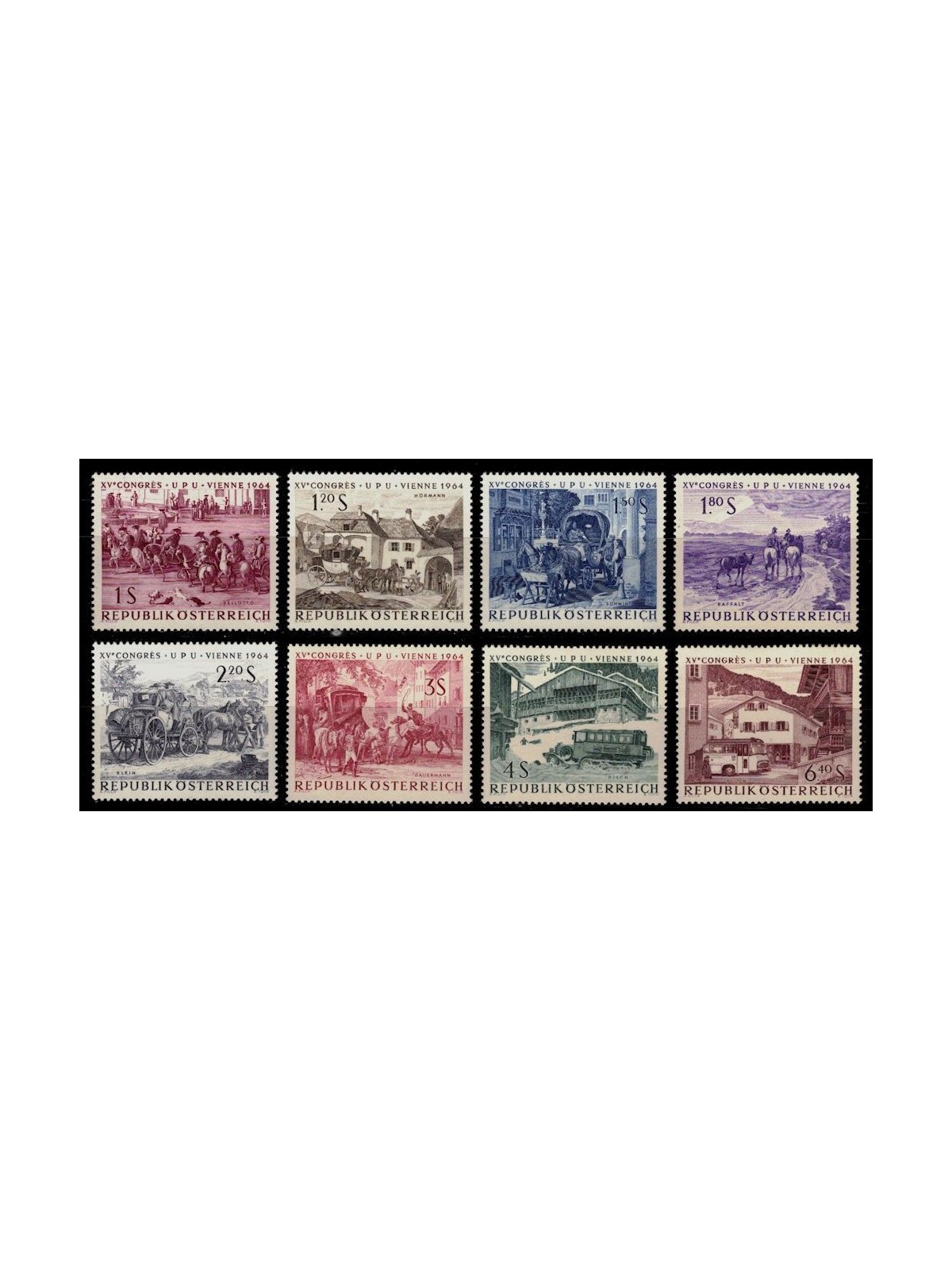 AUSTRIA 1964 UPU Congress 8v MNH**