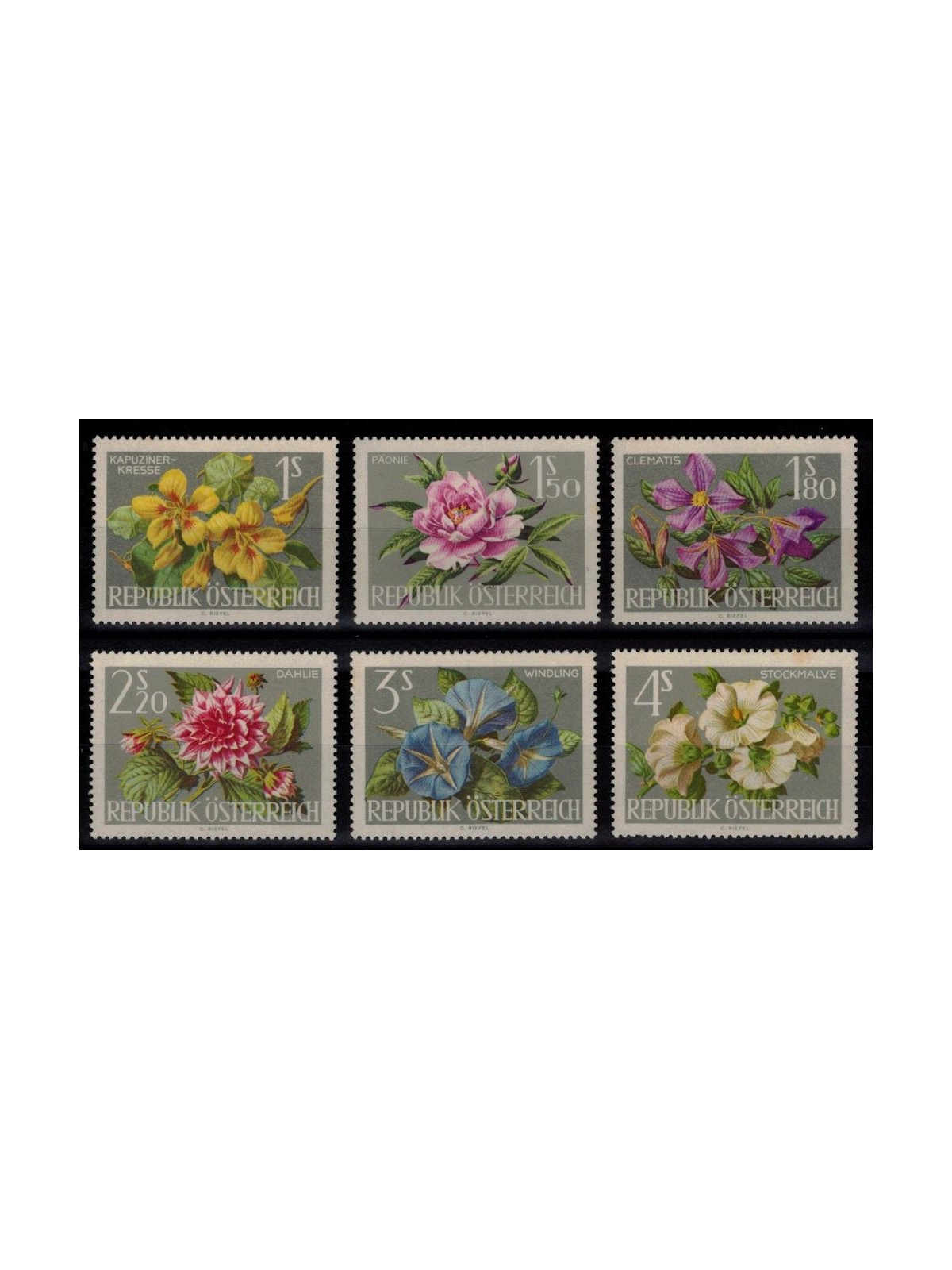 AUSTRIA 1964 Horticultural Exhibition 6v MNH**