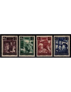 AUSTRIA 1951 Pro reconstruction works 4v MH*