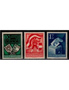AUSTRIA 1950 Plebiscito della Carinzia 3v MH*