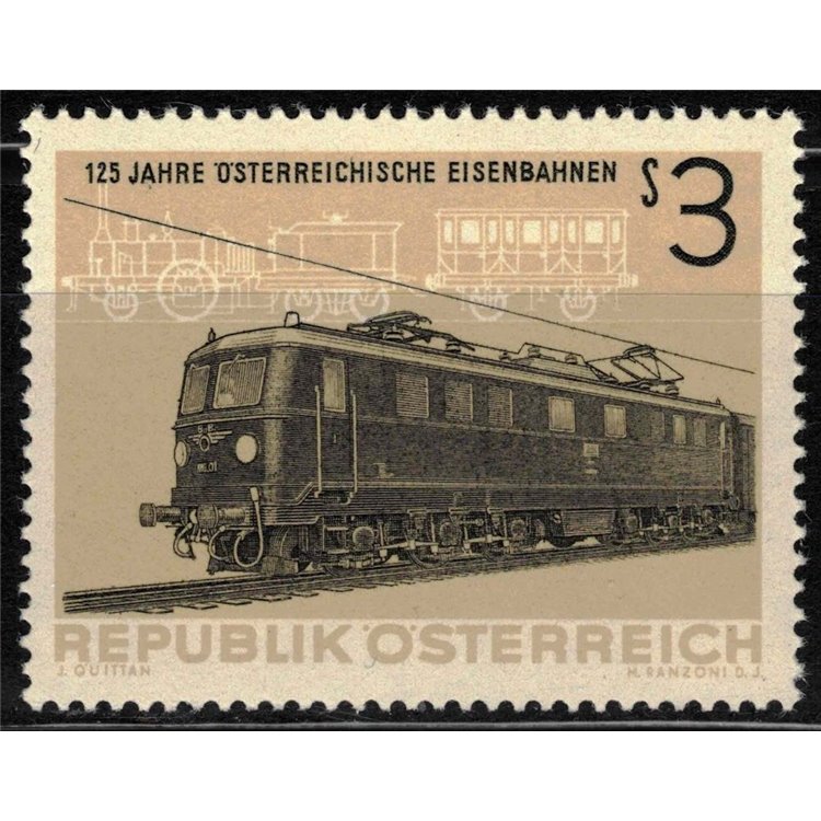 AUSTRIA 1962 Anniversario delle Ferrovie MNH**
