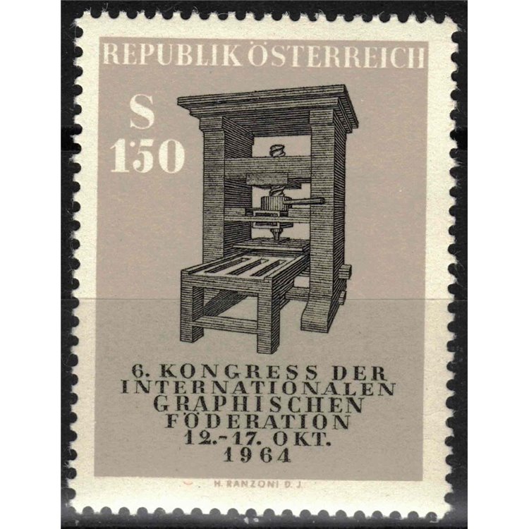 AUSTRIA 1964 Congress of the Graphic Federation MNH**