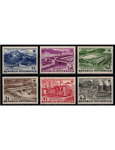 AUSTRIA 1961 Nationalization of Electricity 6v MNH**