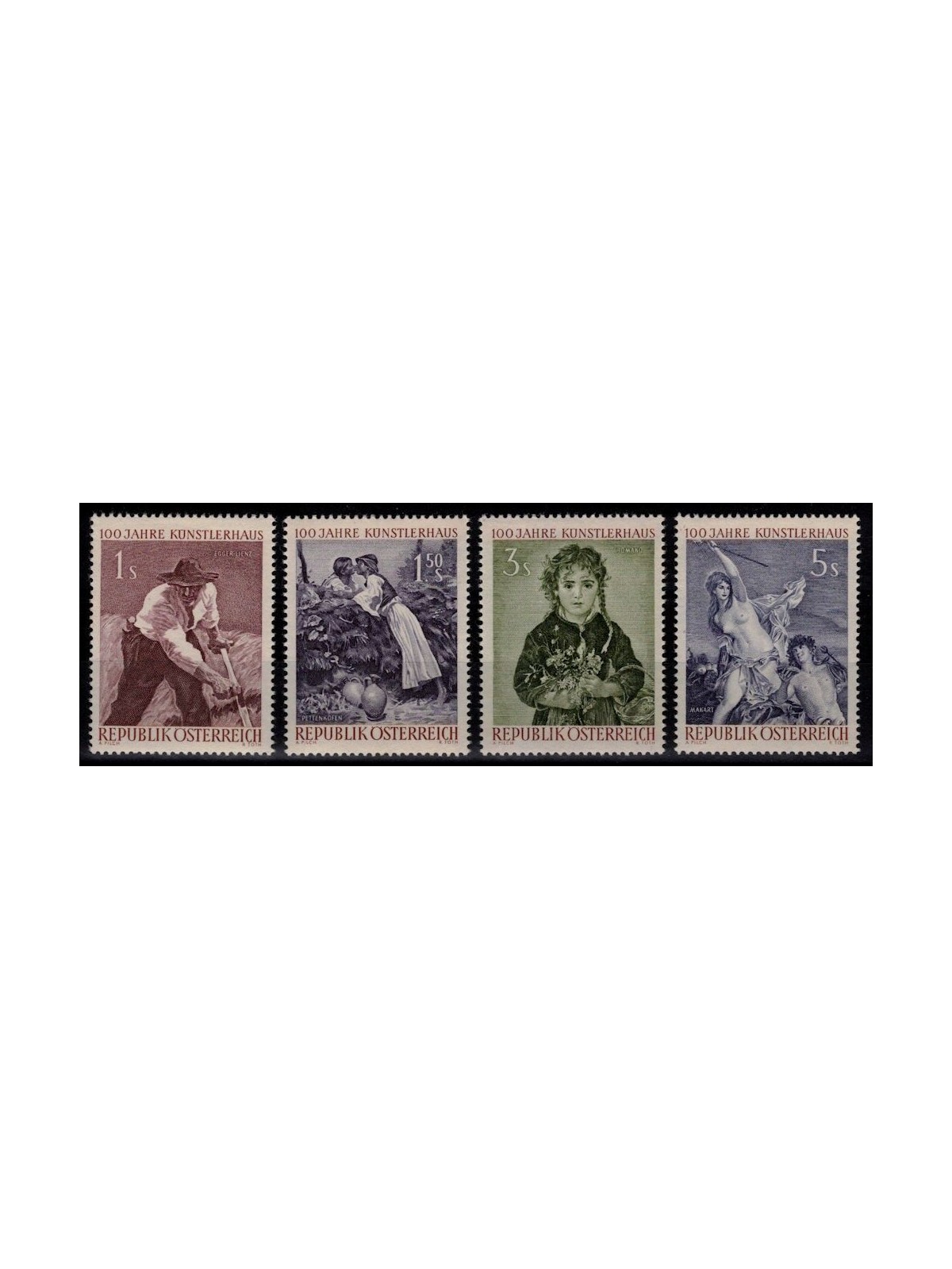 AUSTRIA 1961 House of Artists 4v MNH**