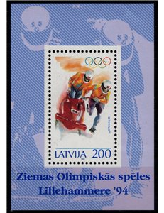 LATVIA 1994 Winter Olympic Games s/s MNH**