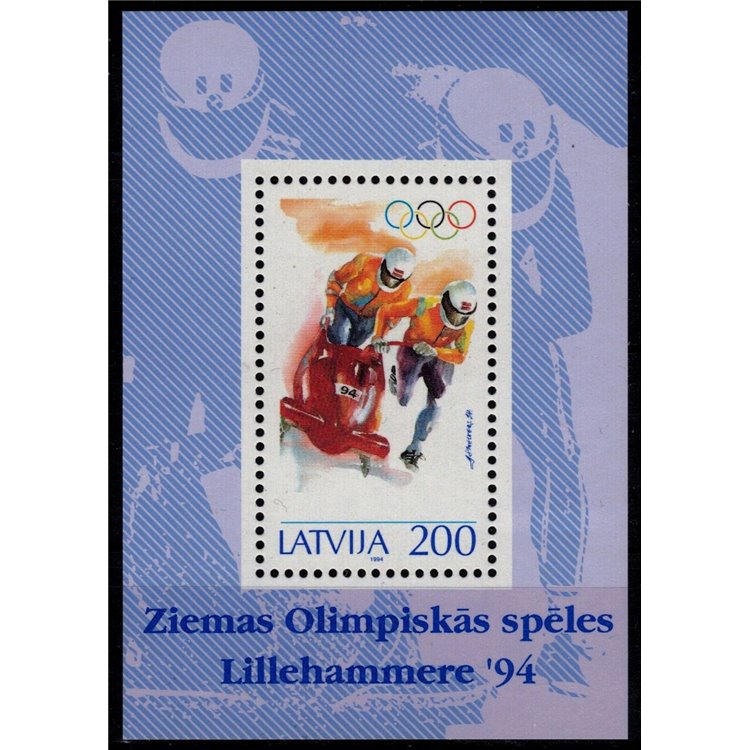 LATVIA 1994 Winter Olympic Games s/s MNH**