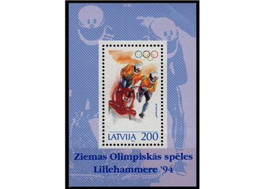 LATVIA 1994 Winter Olympic Games s/s MNH**