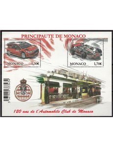 MONACO 2010 Automobilclub s/s MNH**