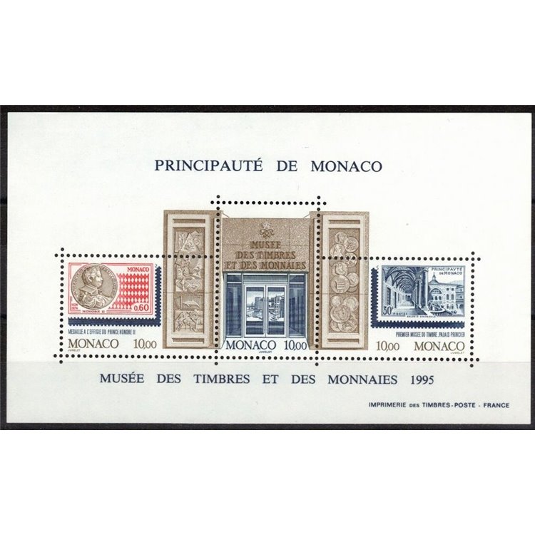 MONACO 1995 Stamp Museum s/s MNH**