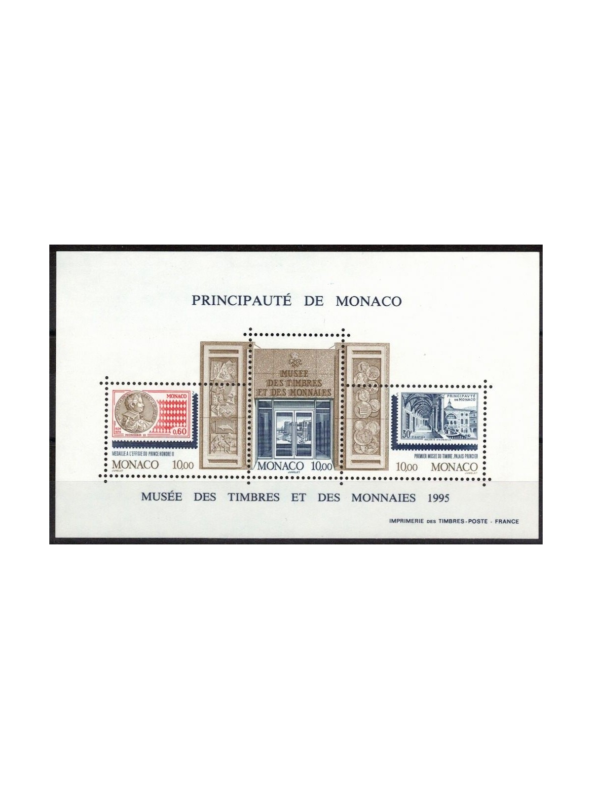MONACO 1995 Stamp Museum s/s MNH**