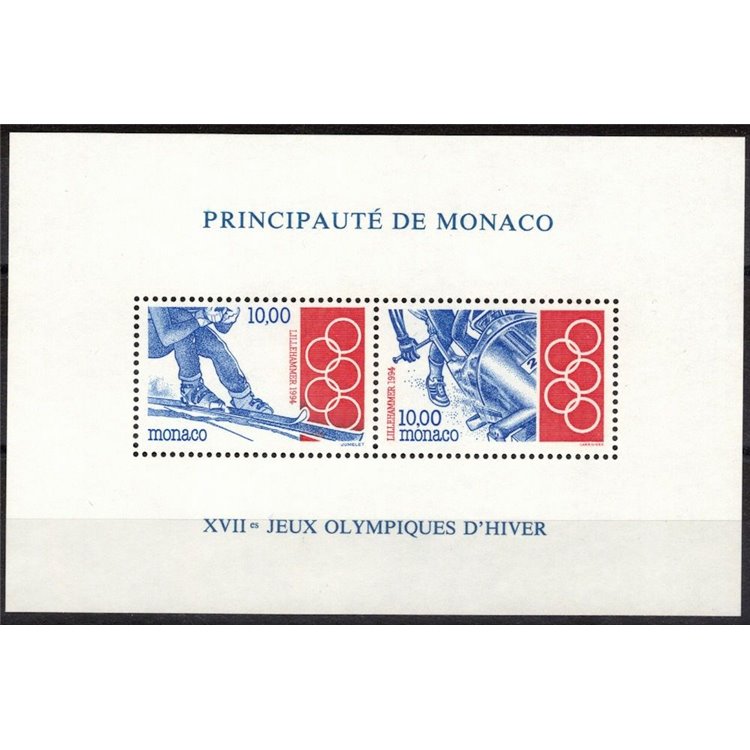 MONACO 1994 Olympic Games Lillehammer s/s MNH**