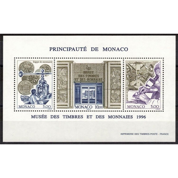 MONACO 1996 Museo dei francobolli BF MNH**