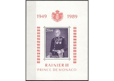 MONACO 1989 Principe Ranieri III BF MNH**
