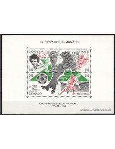 MONACO 1990 World Cup s/s MNH**