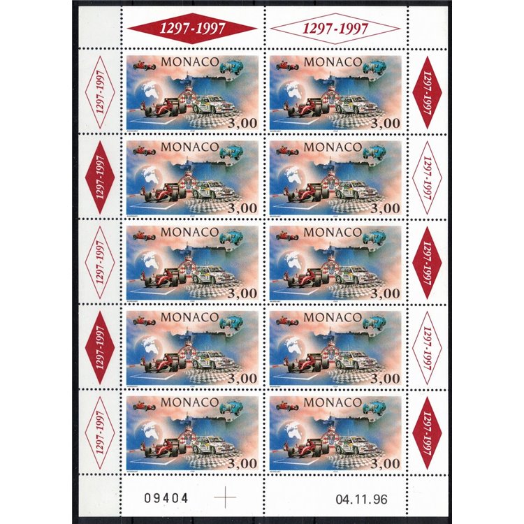 MONACO 1996 Automobilismo MF MNH**