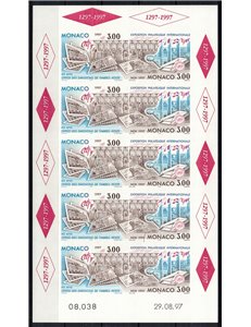 MONACO 1997 Philatelic Exhibition m/s MNH**
