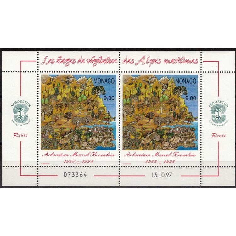 MONACO 1997 Marcel Kroenlein Arboretum m/s MNH**