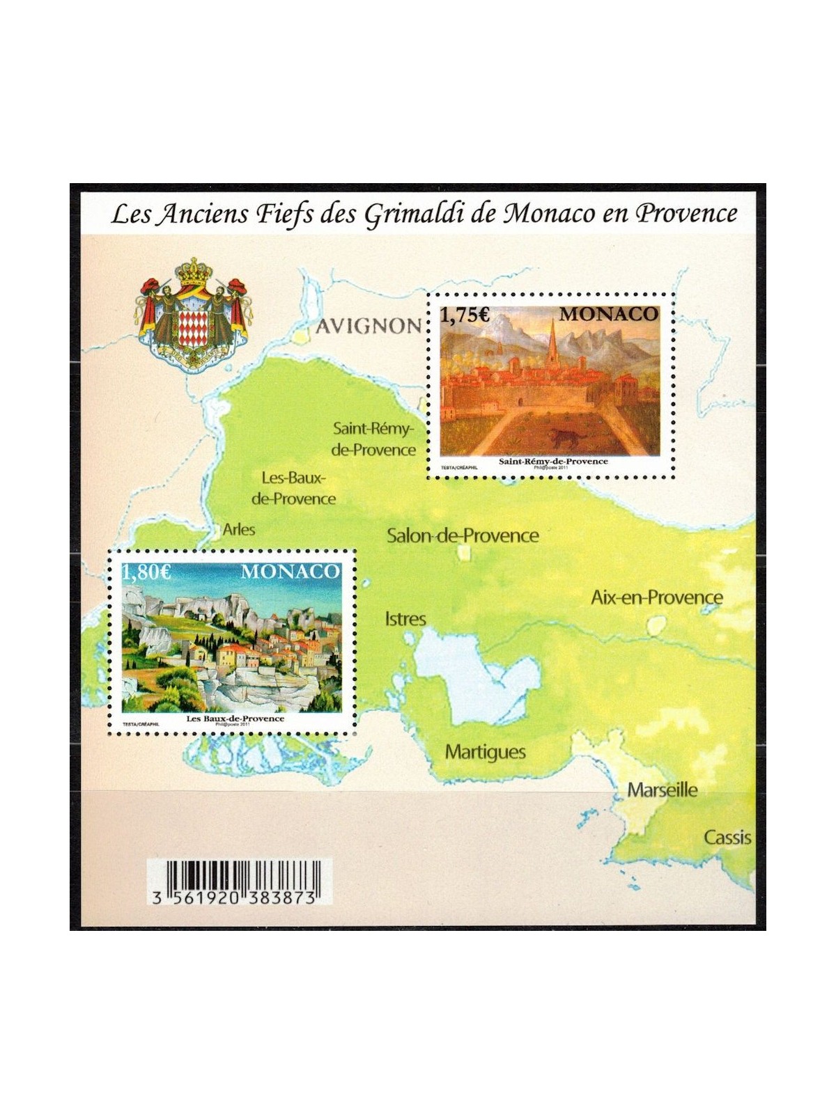 MONACO 2011 Antichi Feudi BF MNH**