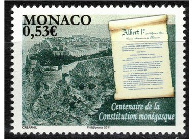 MONACO 2011 Prima Costituzione MNH**