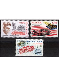 MONACO 2011 Motorsport 3v MNH**