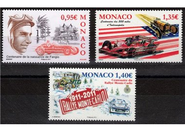 MONACO 2011 Motorsport 3v MNH**