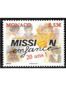 MONACO 2011 Mission Enfance MNH**
