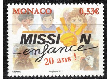 MONACO 2011 Mission Enfance MNH**