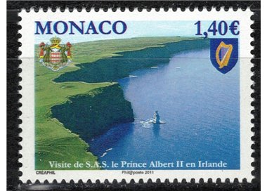 MONACO 2011 Visita del Principe MNH**