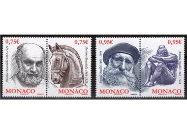 MONACO 2011 Antoine Bourdelle e Aristide Maillol 4v MNH**