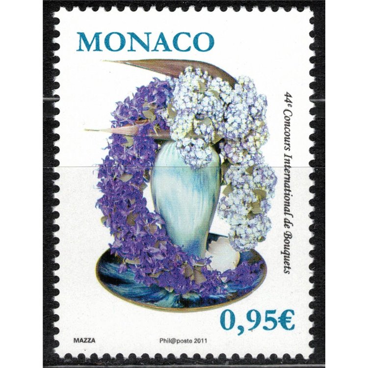 MONACO 2011 Floral Composition MNH**