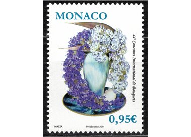 MONACO 2011 Floral Composition MNH**