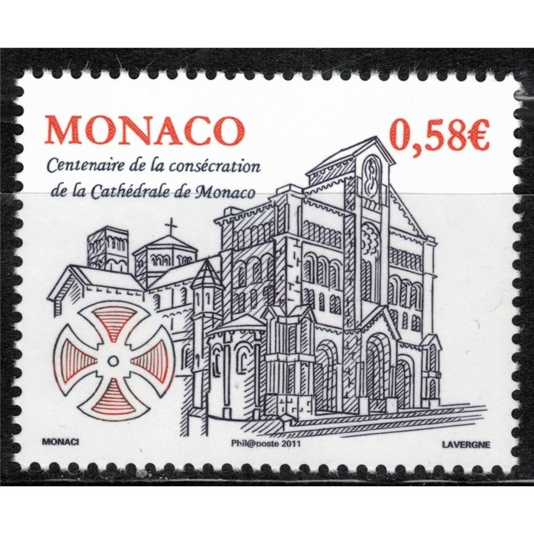 MONACO 2011 Cattedrale dell'Immacolata concezione MNH**