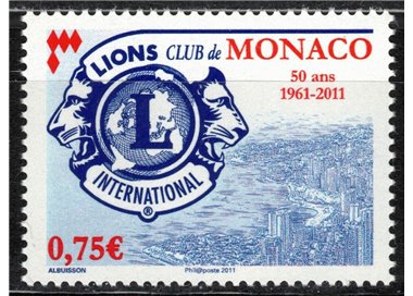 MONACO 2011 Lions Club MNH**