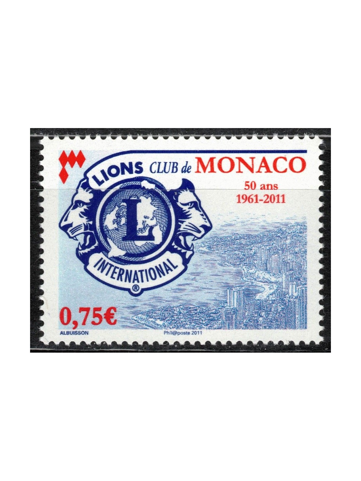 MONACO 2011 Lions Club MNH**