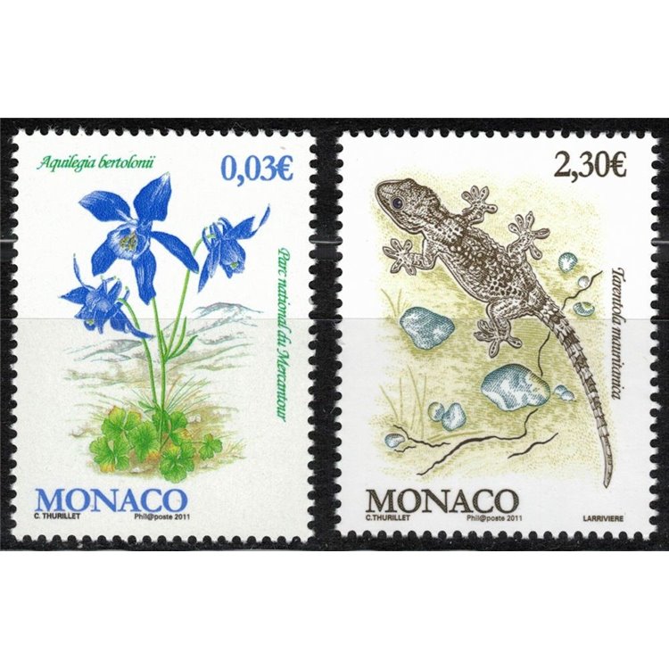 MONACO 2011 Fauna and Flora 2v MNH**