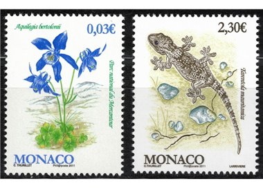 MONACO 2011 Fauna and Flora 2v MNH**