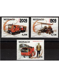 MONACO 2009 Fire Brigade 3v MNH**