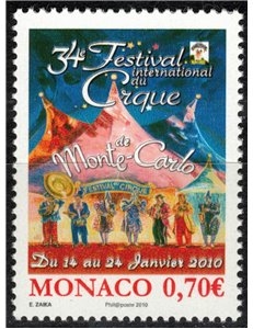 MONACO 2009 Festival Internazionale del Circo MNH**