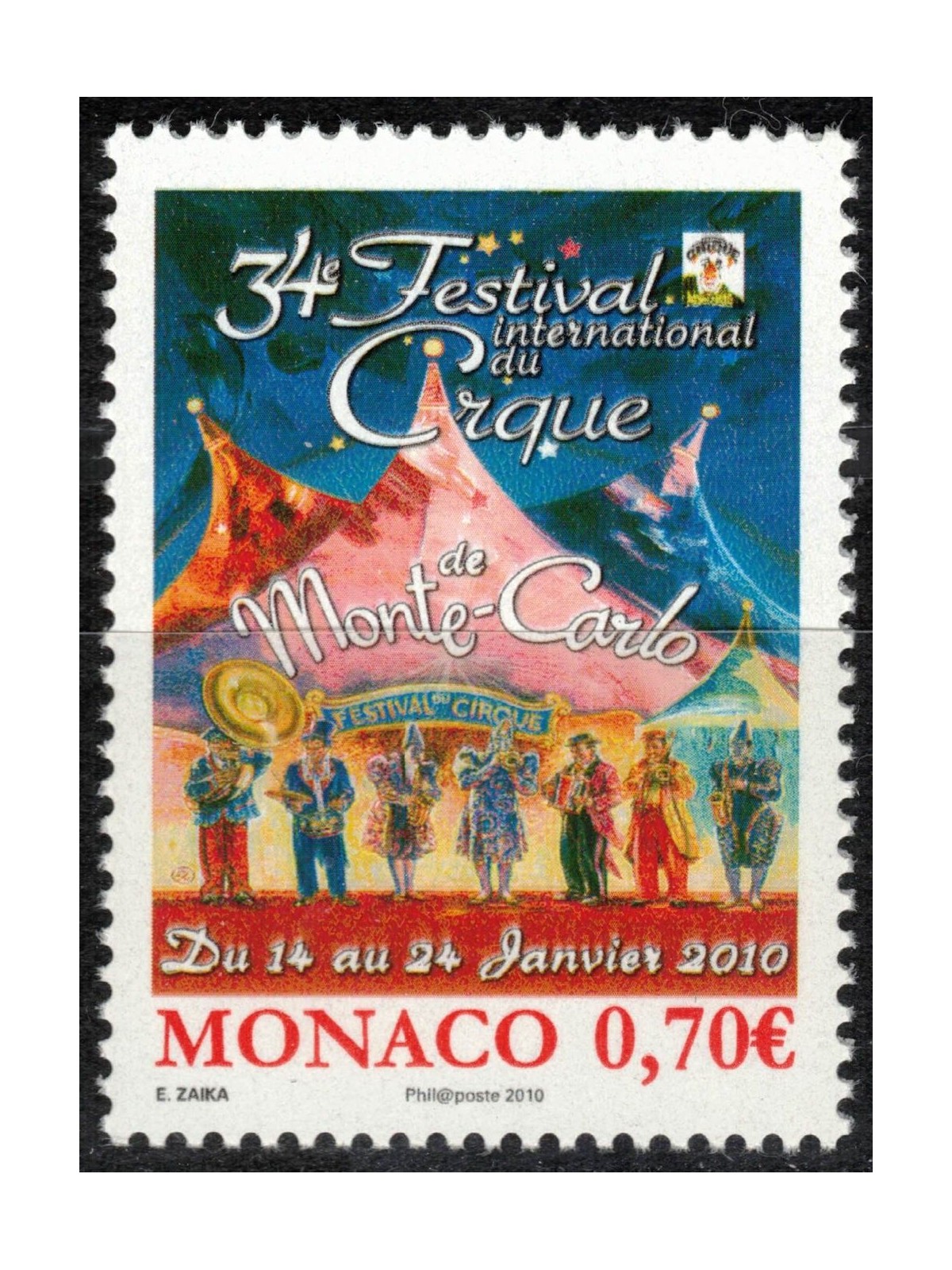 MONACO 2009 Festival Internazionale del Circo MNH**
